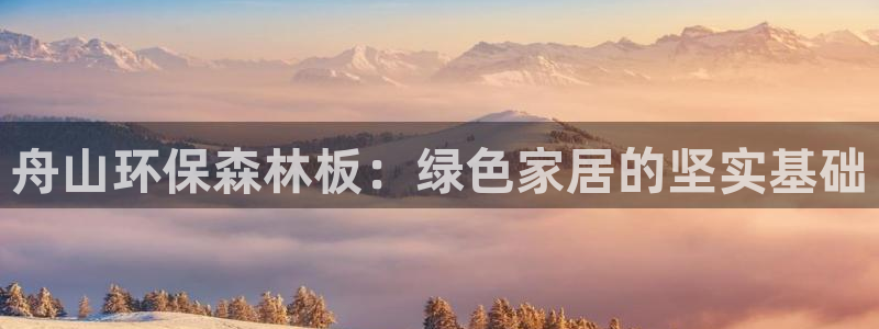 沐鸣2代理日工资多少：舟山环保森林板：绿色家居的坚实基础
